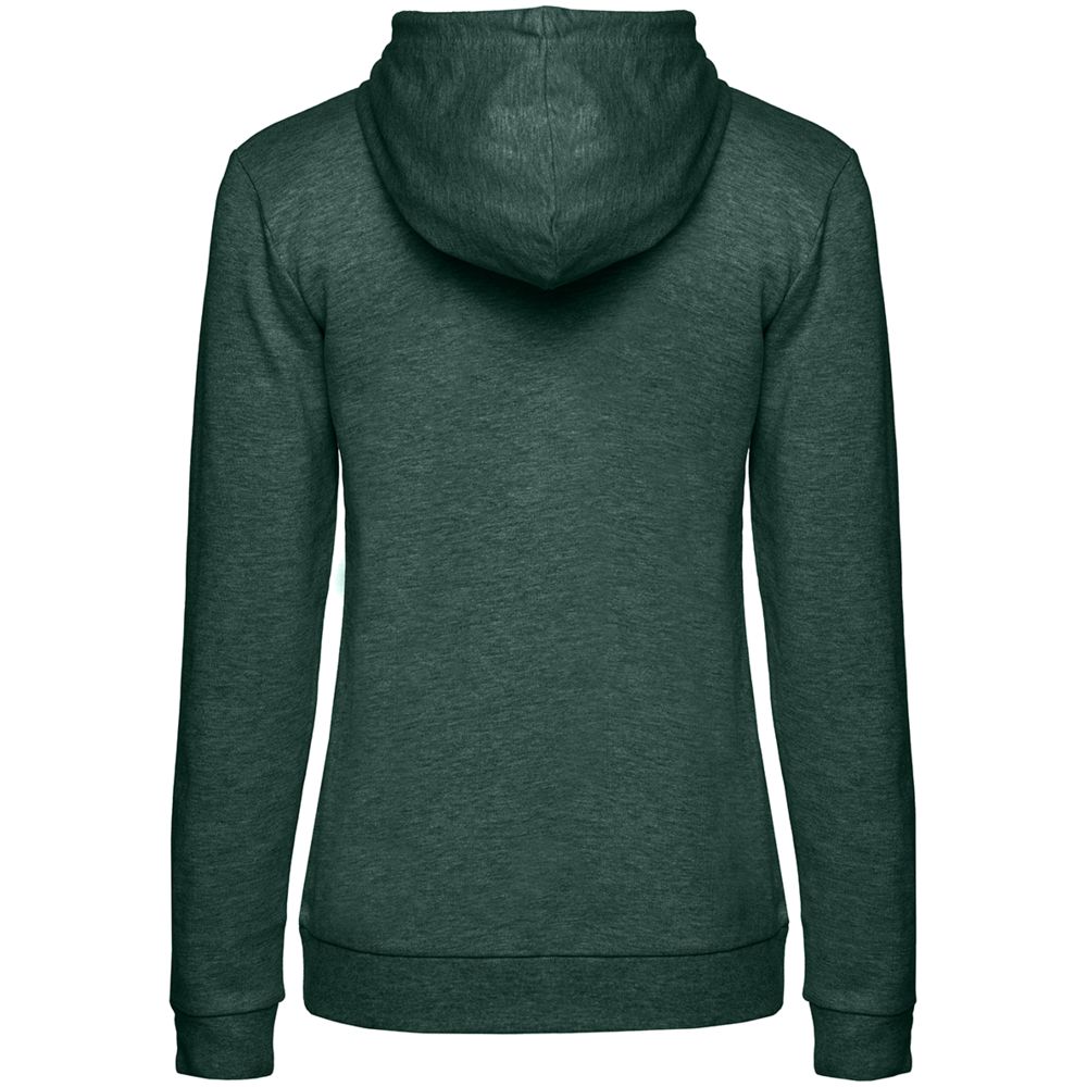 Толстовка с капюшоном женская Hoodie, темно-зеленый меланж / Миниатюра WWW (1000)