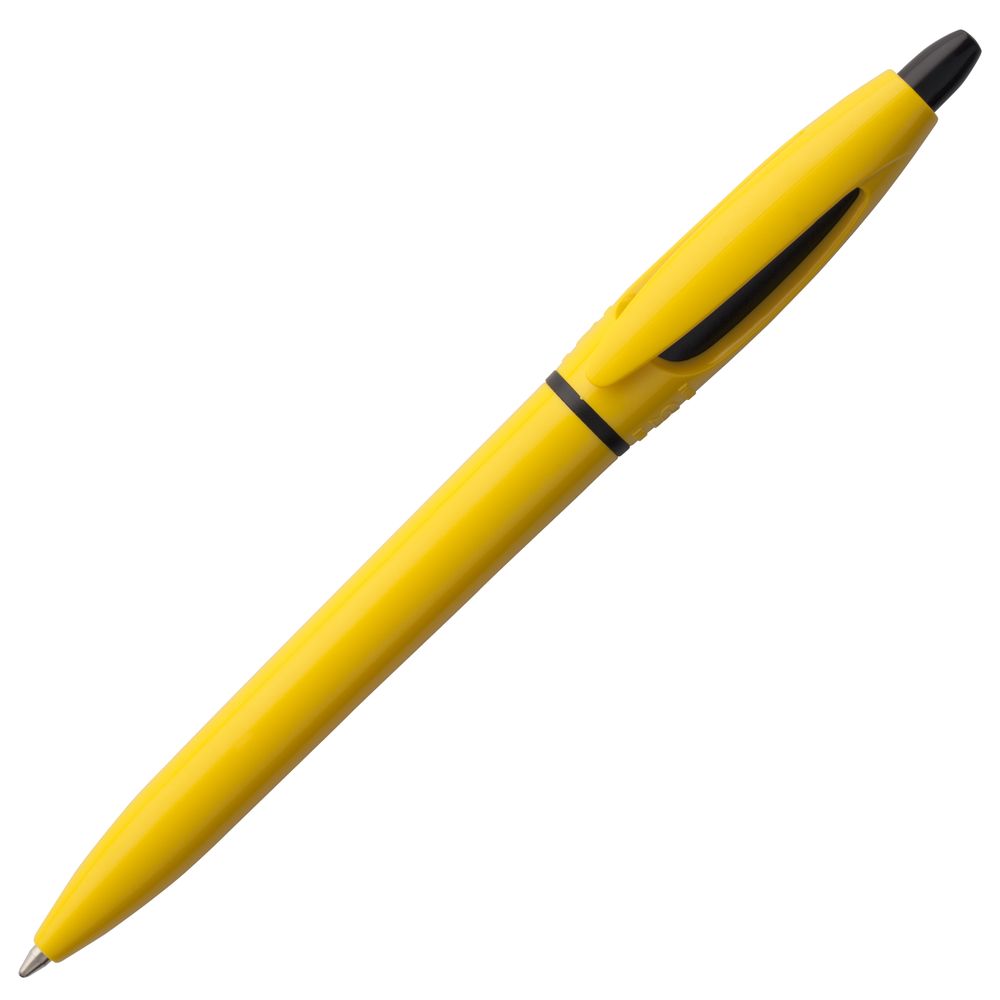 Ручка шариковая S! (Си), желтая / Миниатюра WWW (1000)