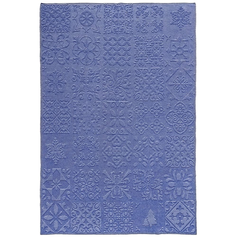 Плед Ornamental, синий / Миниатюра WWW (1000)