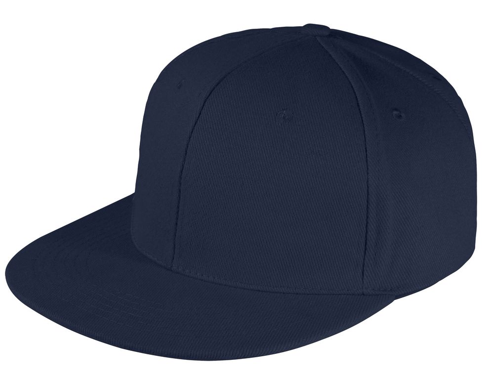 Бейсболка Snapback с прямым козырьком, темно-синяя / Миниатюра WWW (1000)