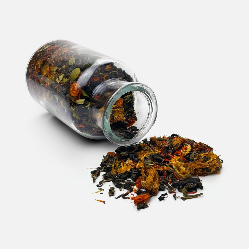 Чай «Сокочай», зеленый с соком ананаса, облепихой, толокнянкой и сафлором / Миниатюра WWW (1000)