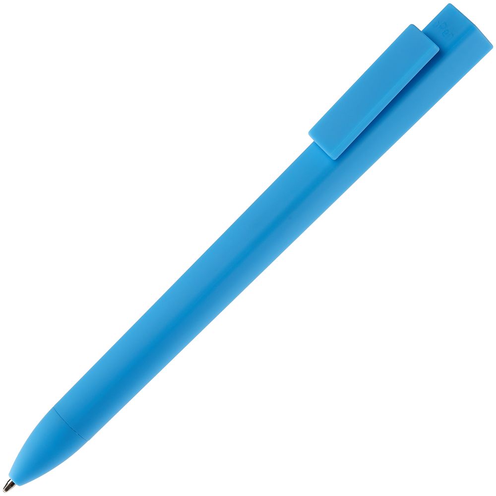 Ручка шариковая Swiper SQ Soft Touch, голубая / Миниатюра WWW (1000)