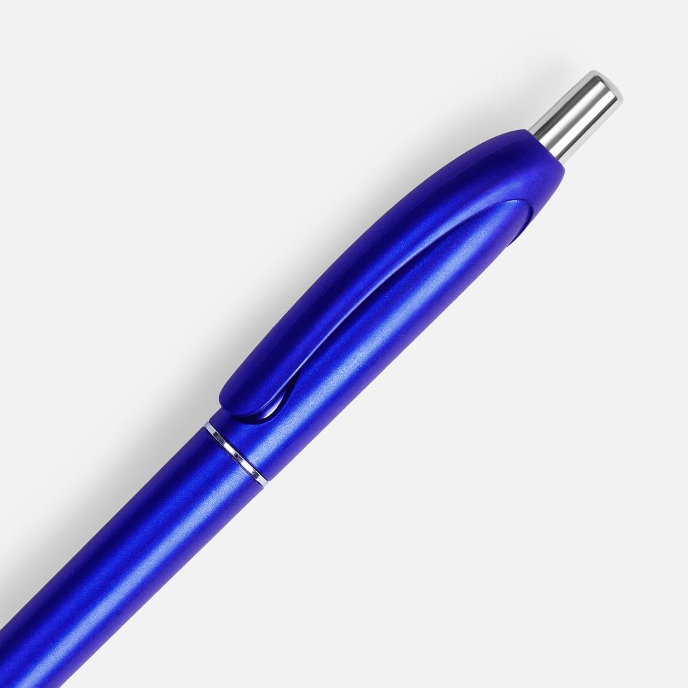 Ручка шариковая Bright Spark, синий металлик / Миниатюра WWW (1000)