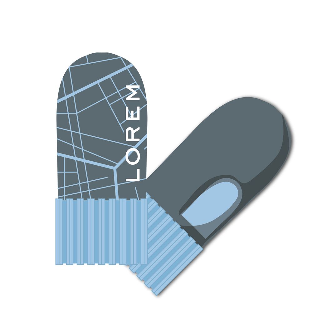 Варежки на заказ Joyful Grand, полушерсть / Миниатюра WWW (1000)