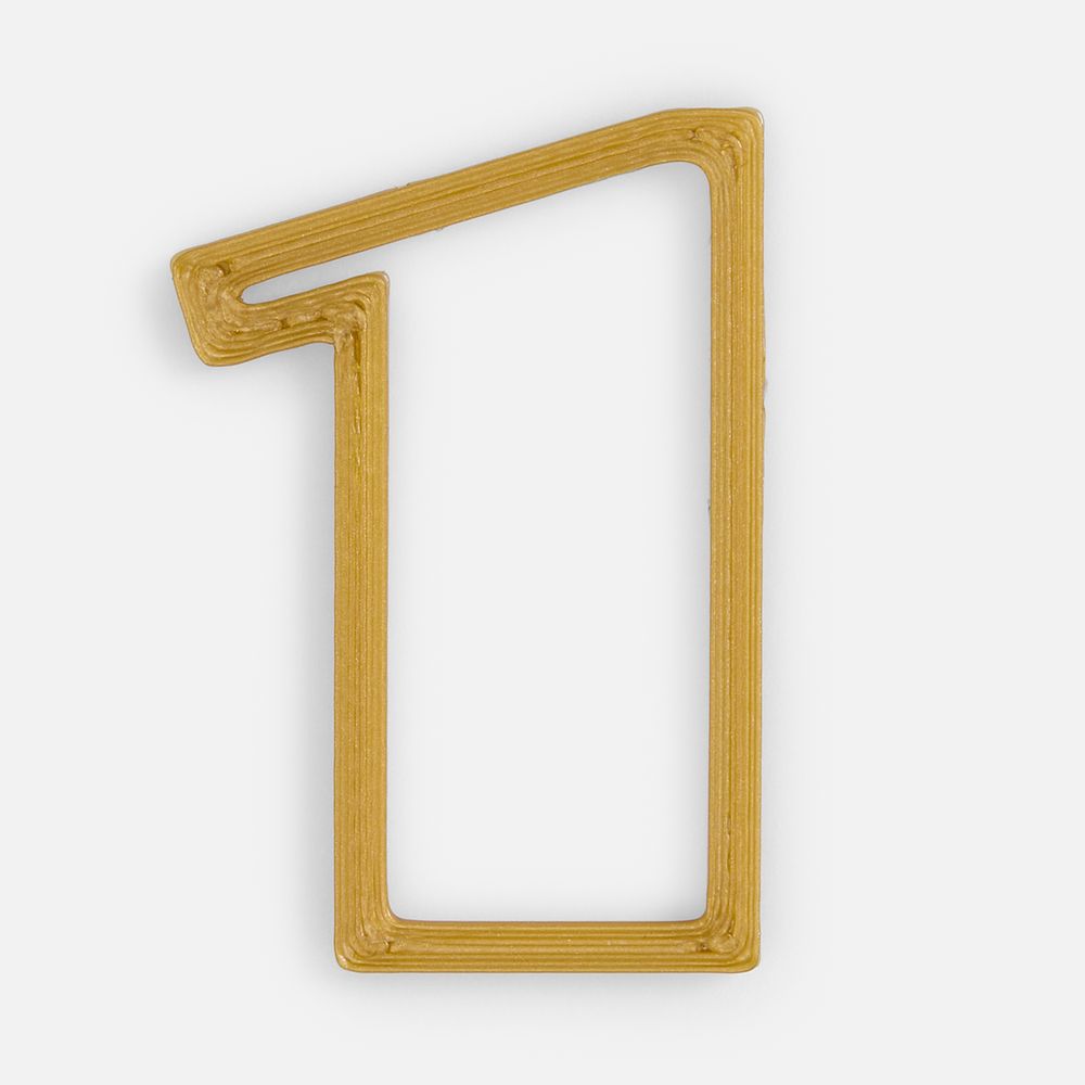 Подвеска Symbol, 3D-печать на заказ, цифра 1 / Миниатюра WWW (1000)