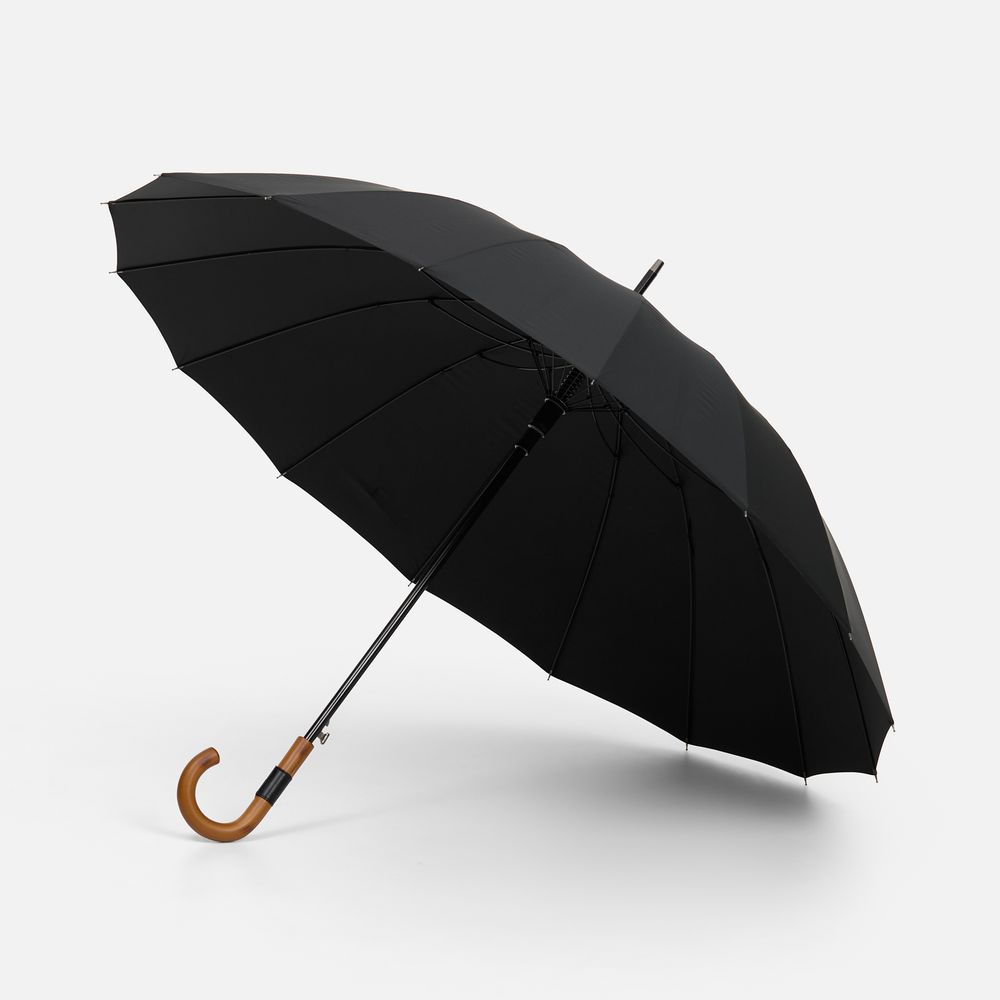 Зонт-трость Cloudfall, черный / Миниатюра WWW (1000)