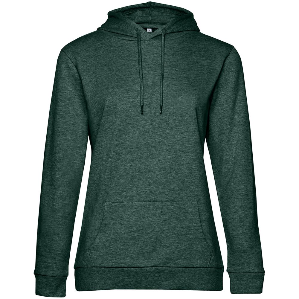 Толстовка с капюшоном женская Hoodie, темно-зеленый меланж / Миниатюра WWW (1000)