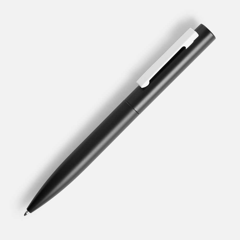 Ручка шариковая Inkolor, черная с белым / Миниатюра WWW (1000)