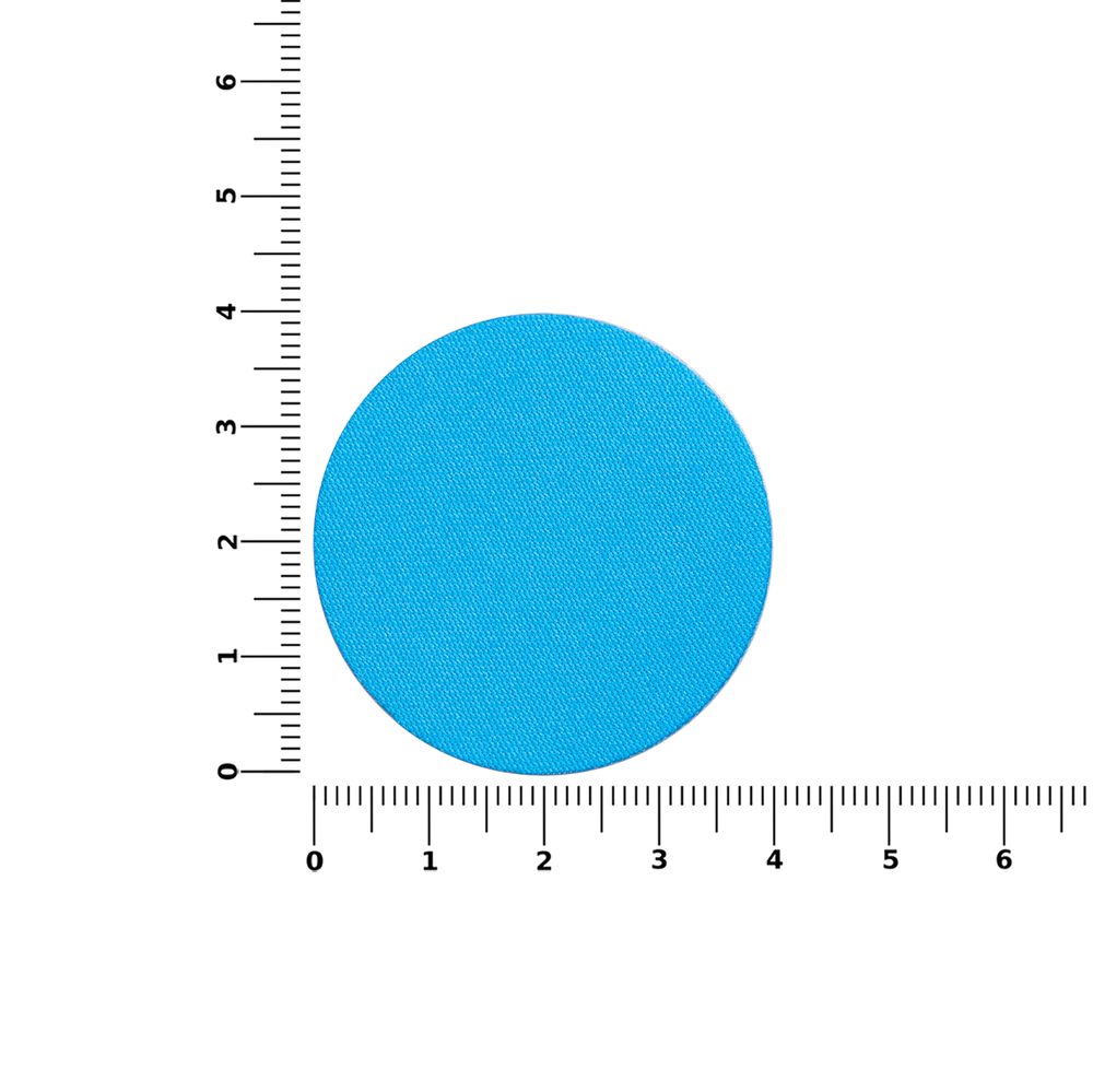 Наклейка тканевая Lunga Round, M, голубая / Миниатюра WWW (1000)