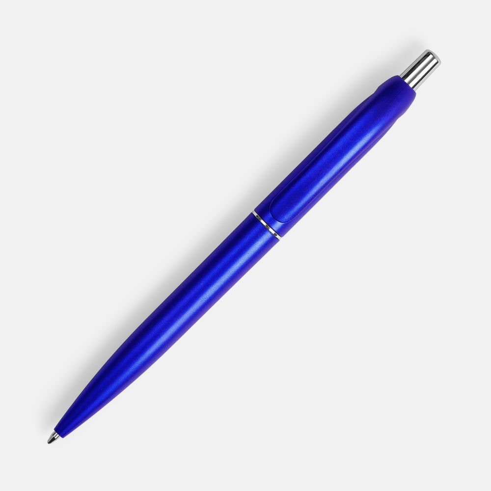 Ручка шариковая Bright Spark, синий металлик / Миниатюра WWW (1000)