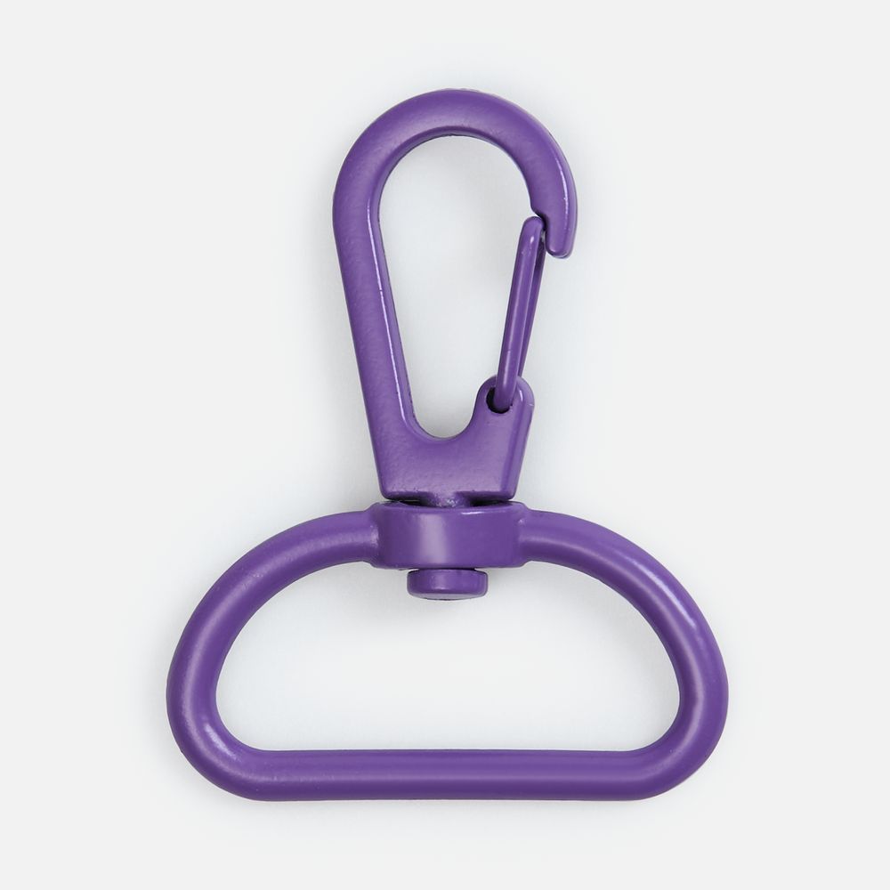 Застежка-карабин Snap Hook, L, фиолетовая / Миниатюра WWW (1000)