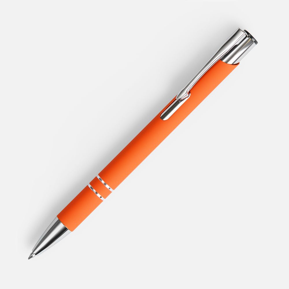 Ручка шариковая Keskus Soft Touch, оранжевая / Миниатюра WWW (1000)