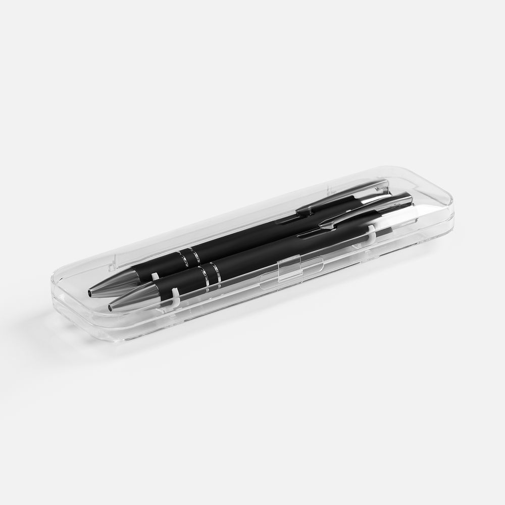 Набор из 2 ручек Keskus Soft Touch, черный / Миниатюра WWW (1000)