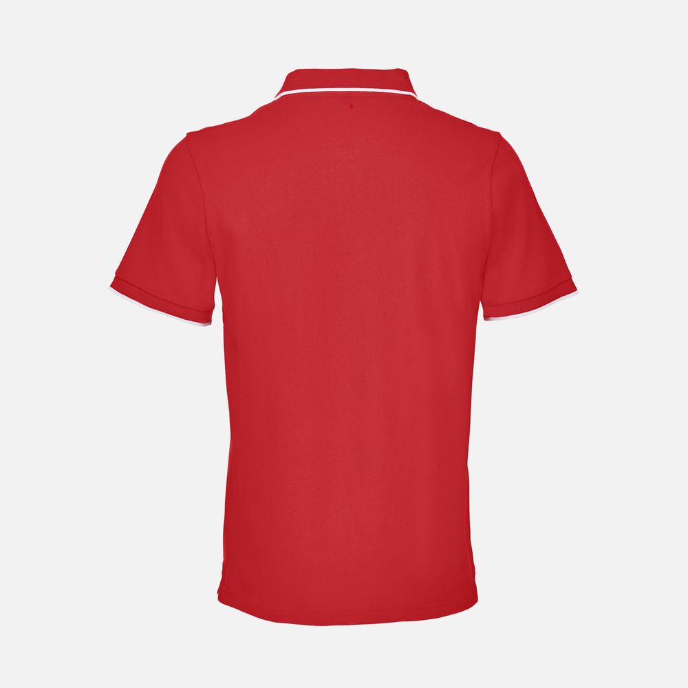 Рубашка поло унисекс Palermo, красная с белым / Миниатюра WWW (1000)
