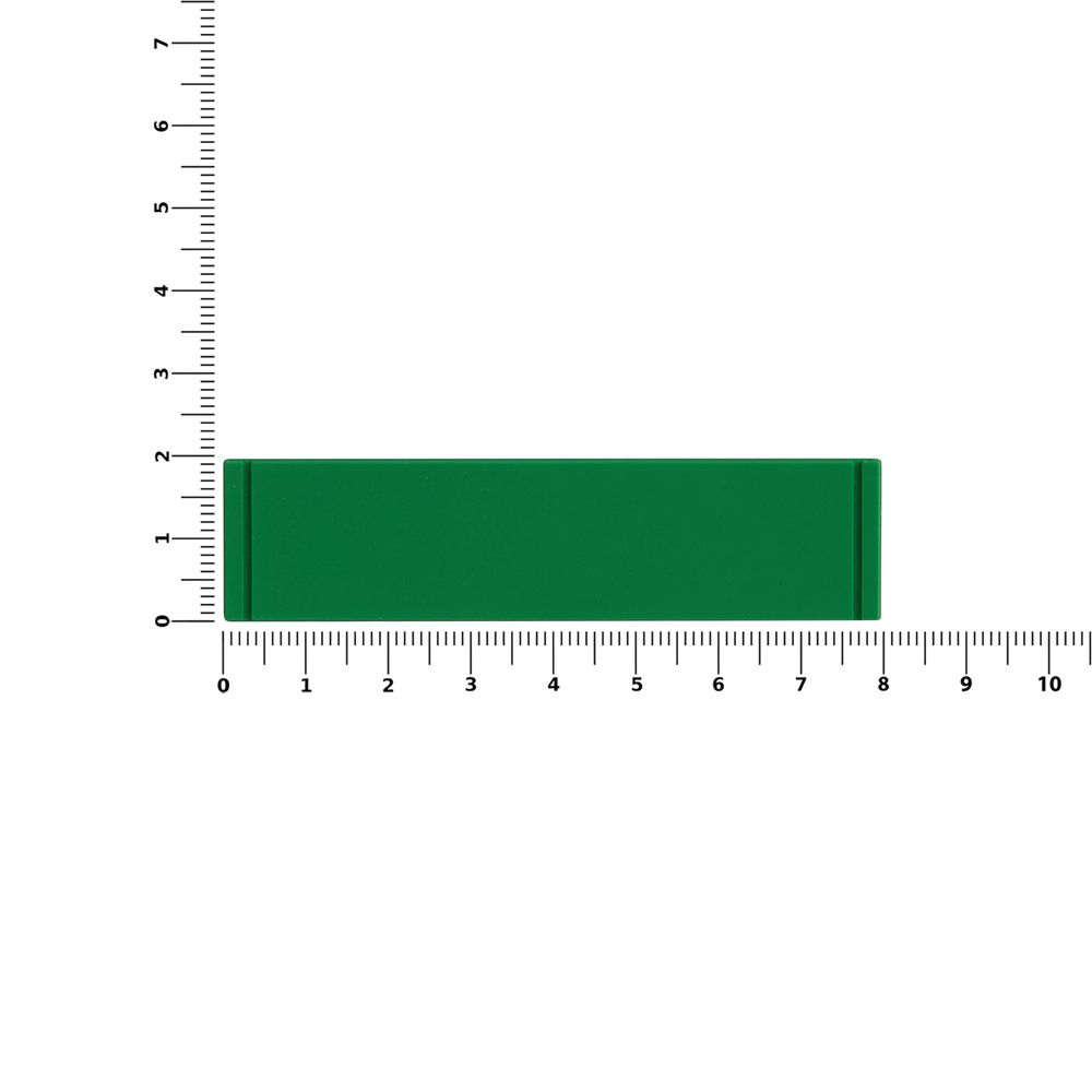 Лейбл из ПВХ Dzeta, S, зеленый / Миниатюра WWW (1000)