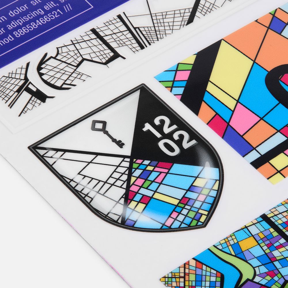 Наклейки UV-DTF Stiker Pack на заказ, L / Миниатюра WWW (1000)