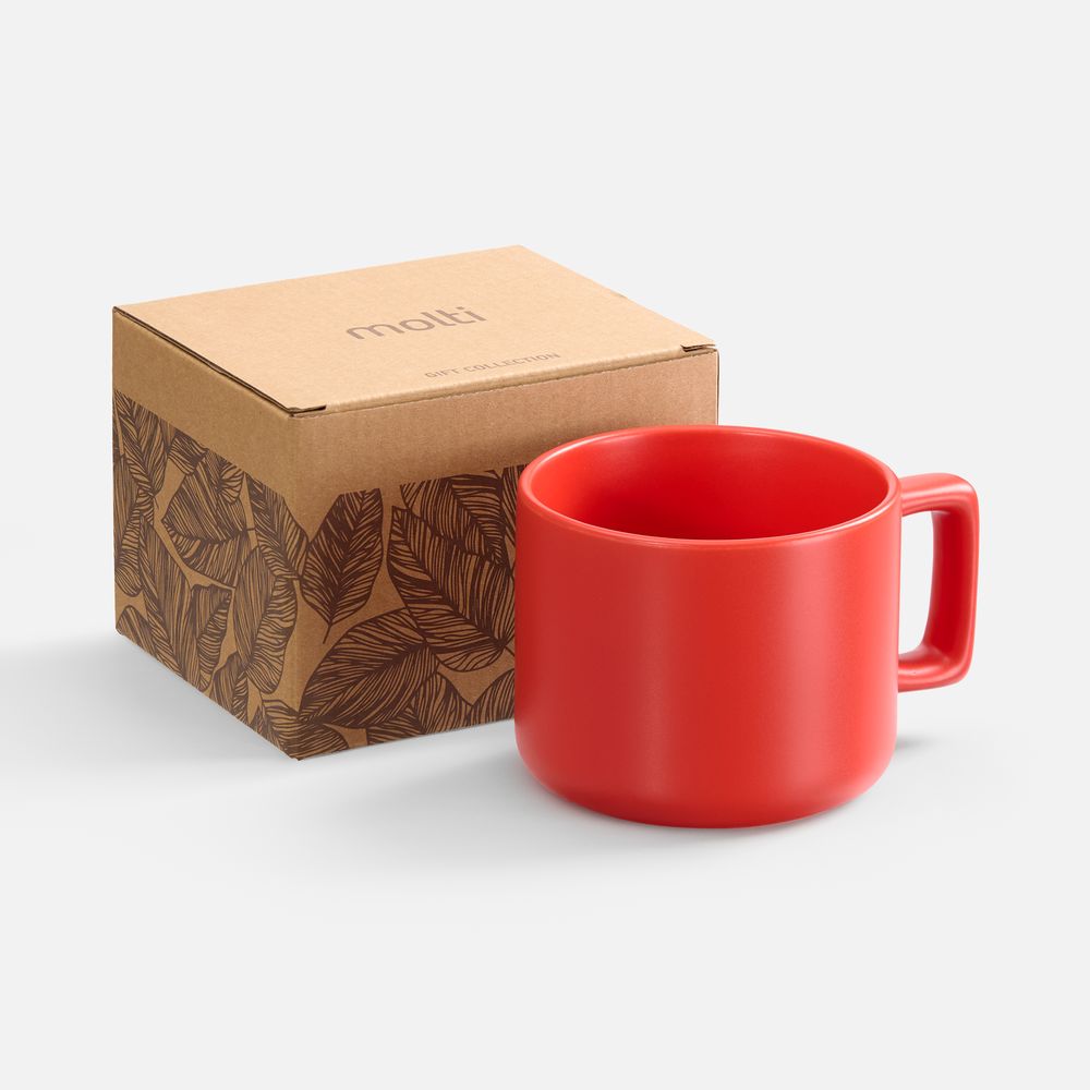 Чашка Jumbo в коробке матовая, красная / Миниатюра WWW (1000)