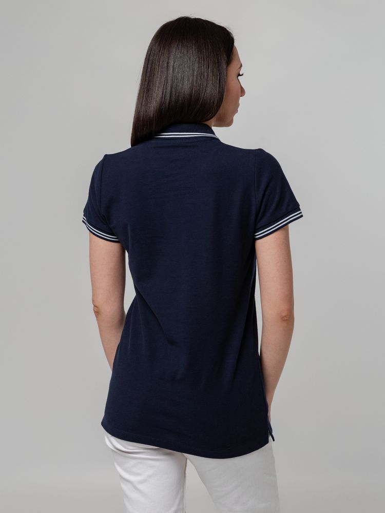 Рубашка поло женская Virma Stripes Lady, темно-синяя / Миниатюра WWW (1000)