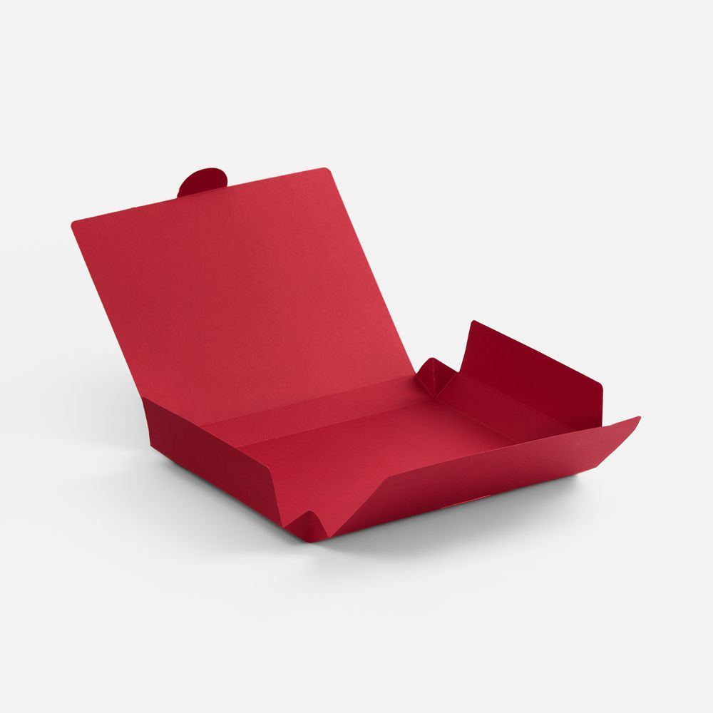 Коробка самосборная Flacky, темно-красная / Миниатюра WWW (1000)