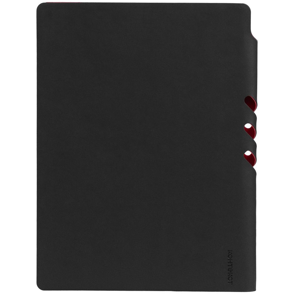 Ежедневник Flexpen Black, недатированный, черный с красным / Миниатюра WWW (1000)