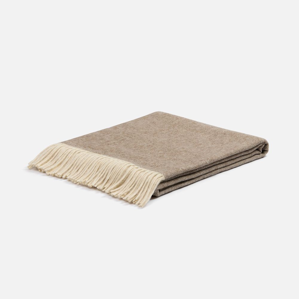 Плед Barolo, бежевый / Миниатюра WWW (1000)