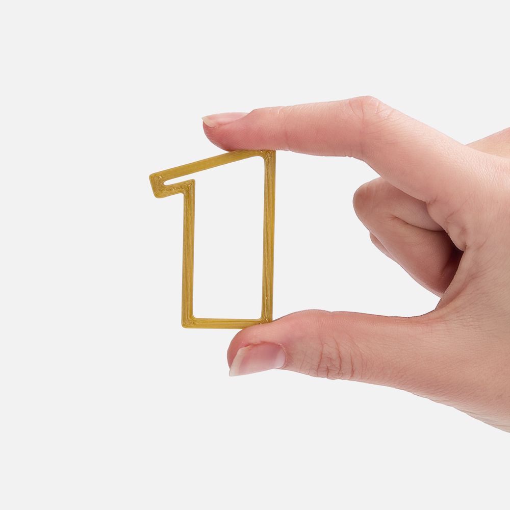 Подвеска Symbol, 3D-печать на заказ, цифра 1 / Миниатюра WWW (1000)