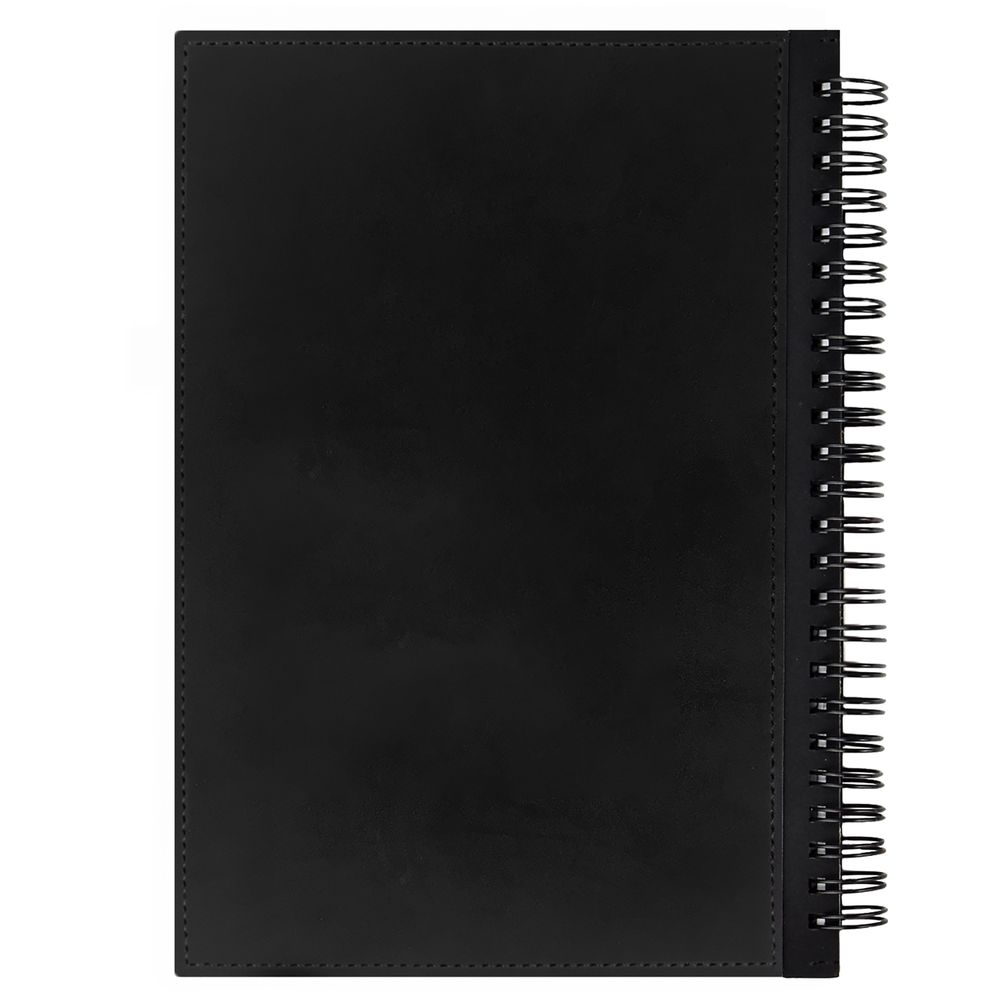 Ежедневник Notera Maxi, недатированный, черный / Миниатюра WWW (1000)