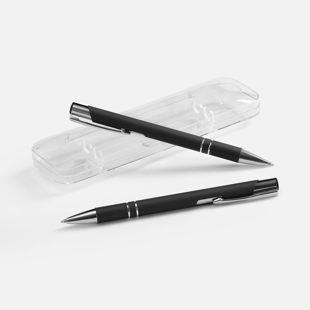 Набор из 2 ручек Keskus Soft Touch, черный / Миниатюра WWW (1000)