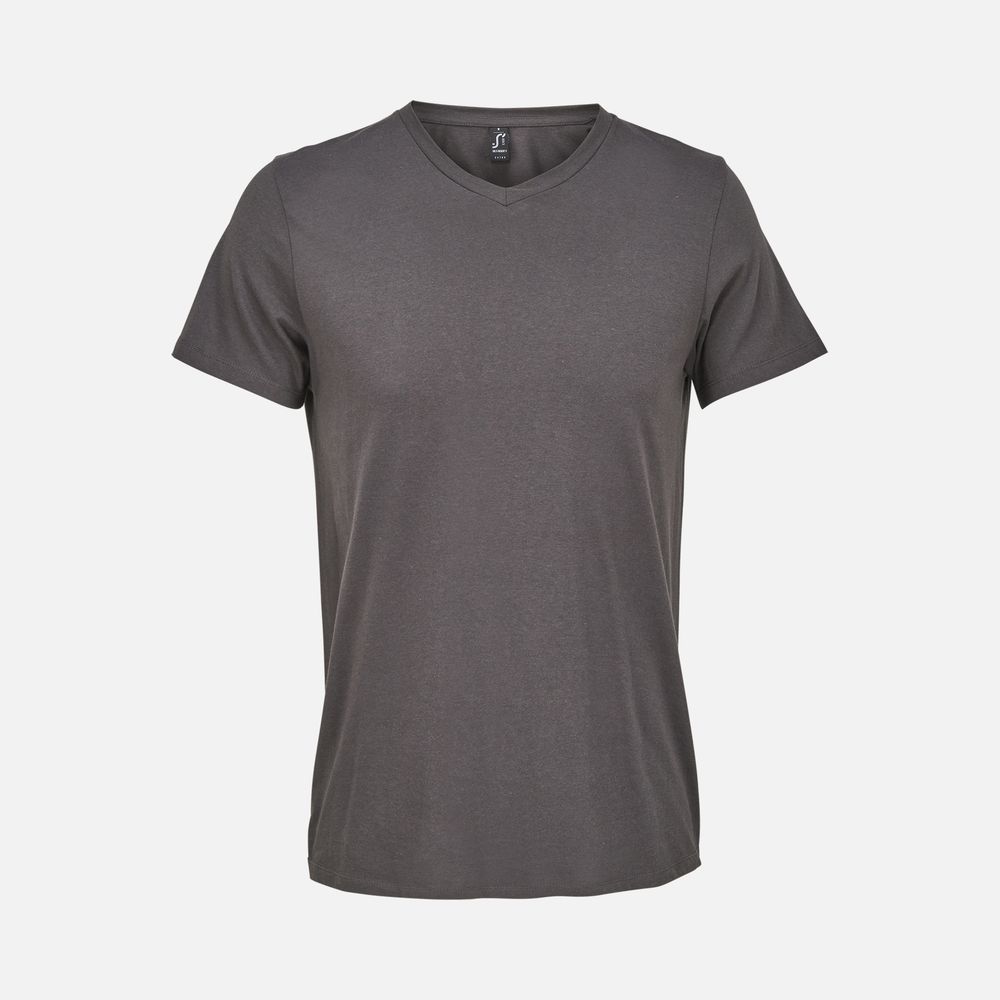 Футболка унисекс Regent с V-образным вырезом, темно-серая / Миниатюра WWW (1000)