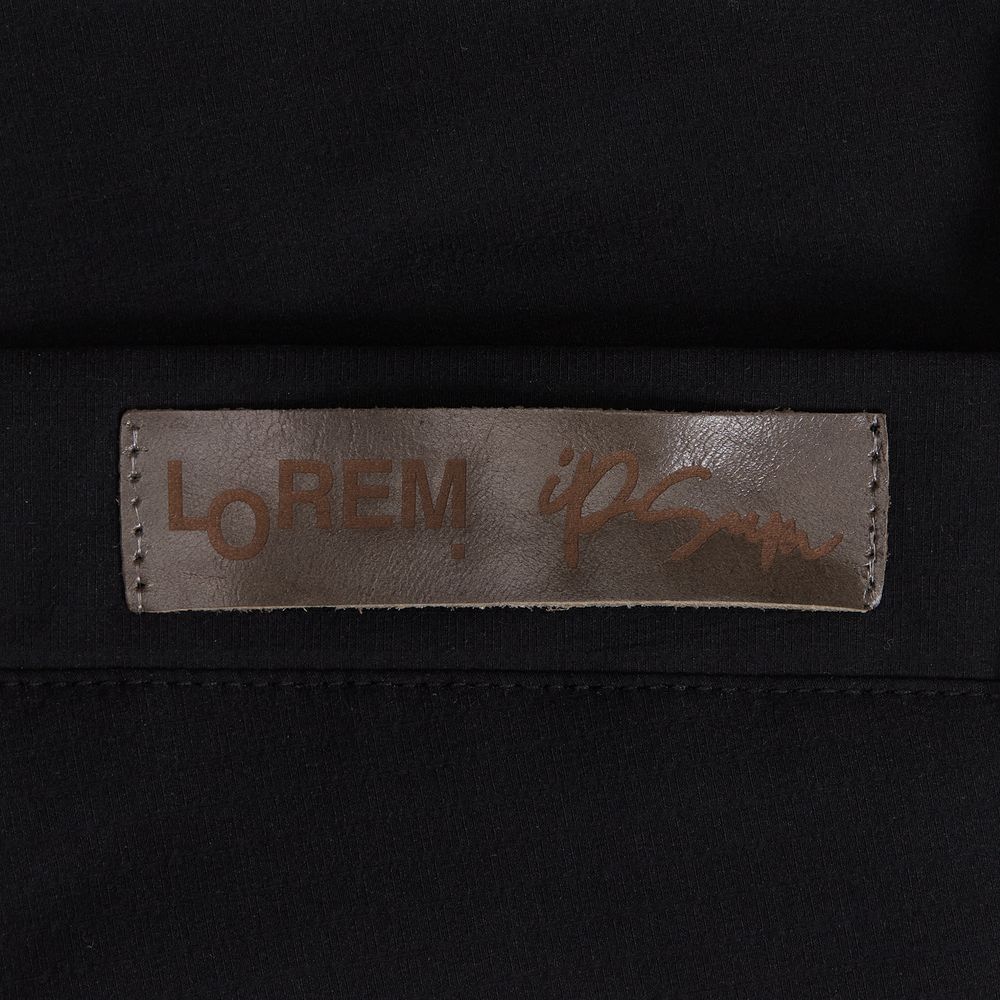 Лейбл кожаный Pasek, серый / Миниатюра нанесения (1000)