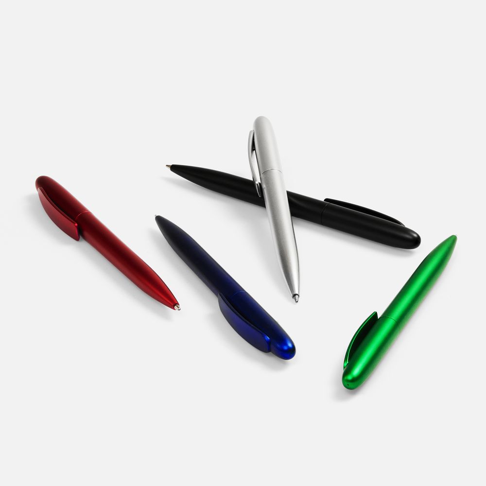 Ручка шариковая Moor Silver, ver.2, красный металлик / Миниатюра WWW (1000)