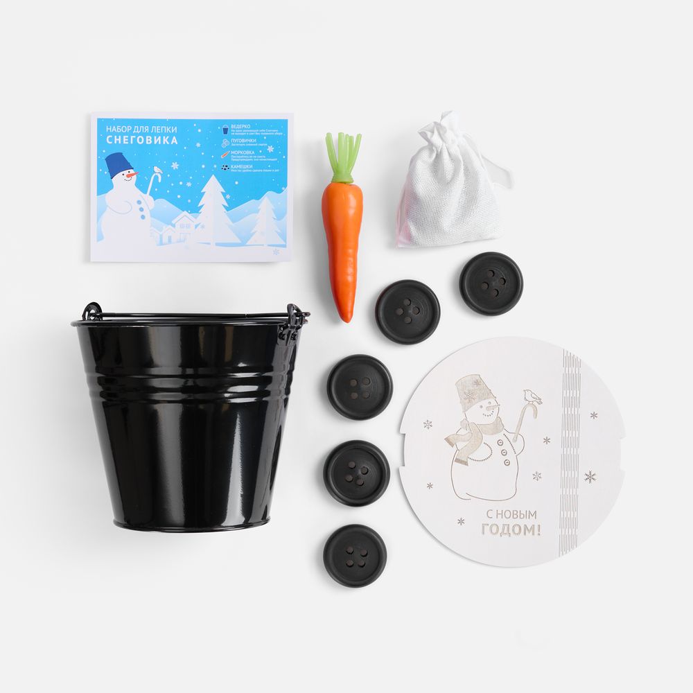 Набор для лепки снеговика «Все по-взрослому», без шарфа / Миниатюра WWW (1000)