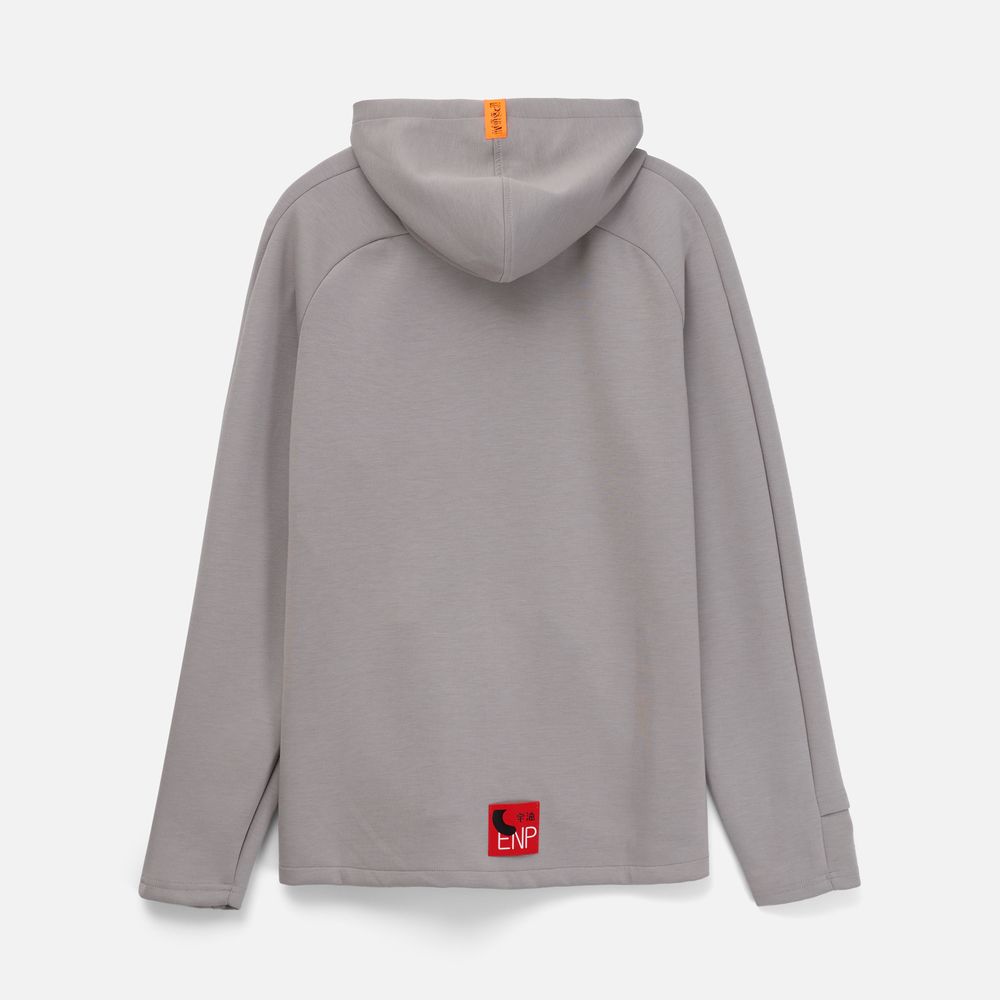 Лейбл тканевый Epsilon, S, оранжевый неон / Миниатюра нанесения (1000)