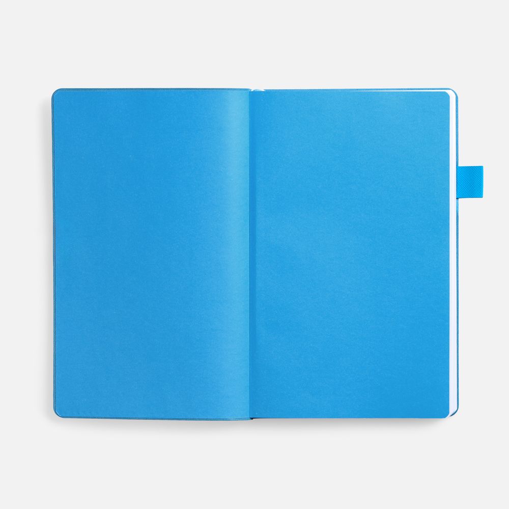 Ежедневник White Shall, недатированный, бело-голубой / Миниатюра WWW (1000)