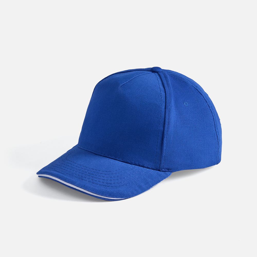 Бейсболка Long Beach, ярко-синяя с белым / Миниатюра WWW (1000)