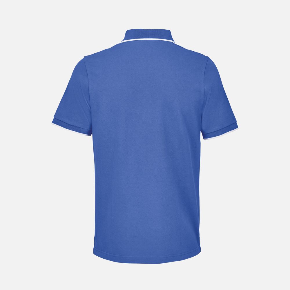 Рубашка поло унисекс Palermo, ярко-синяя с белым / Миниатюра WWW (1000)