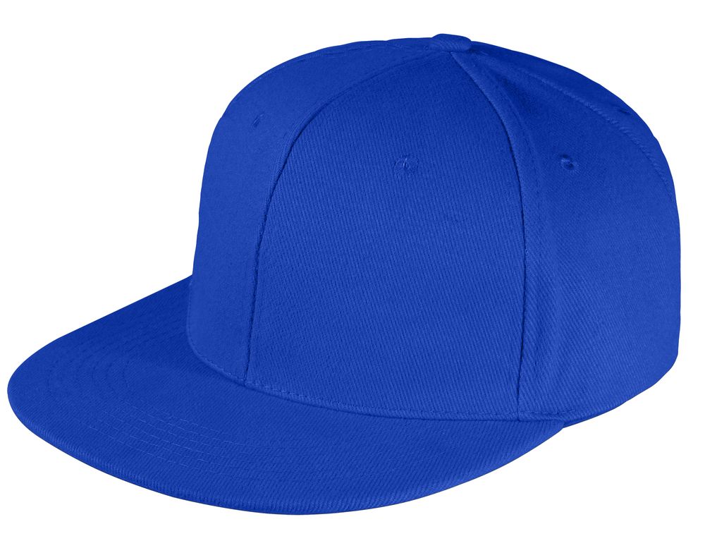Бейсболка Snapback с прямым козырьком, ярко-синяя / Миниатюра WWW (1000)