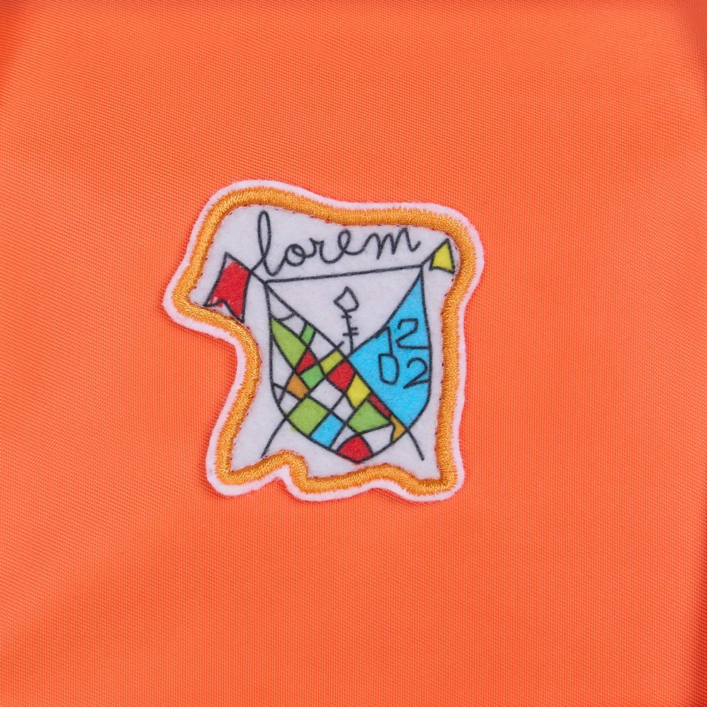 Шеврон из фетра Felt S, белый / Миниатюра нанесения (1000)