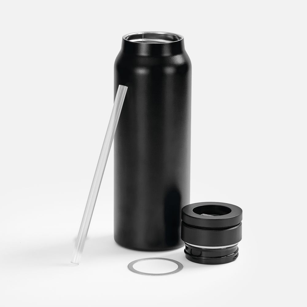 Термобутылка Magnus с магнитным держателем для телефона, черная / Миниатюра WWW (1000)