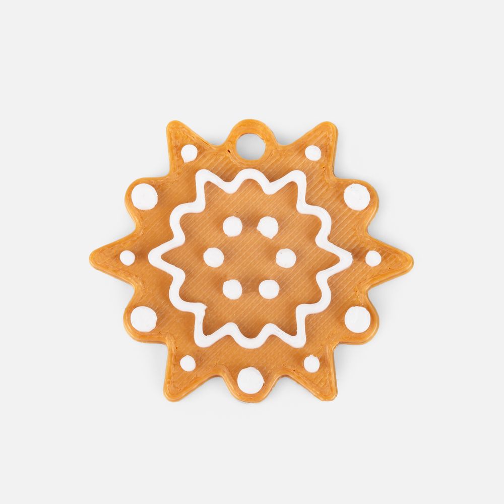 Мини-подвеска «Пряник», снежинка / Миниатюра WWW (1000)