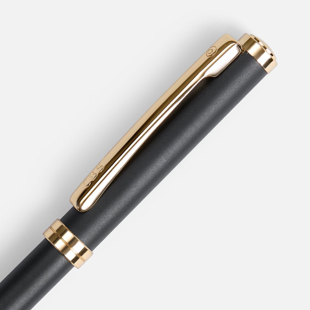 Ручка шариковая Delgado, матовая черная / Миниатюра WWW (1000)