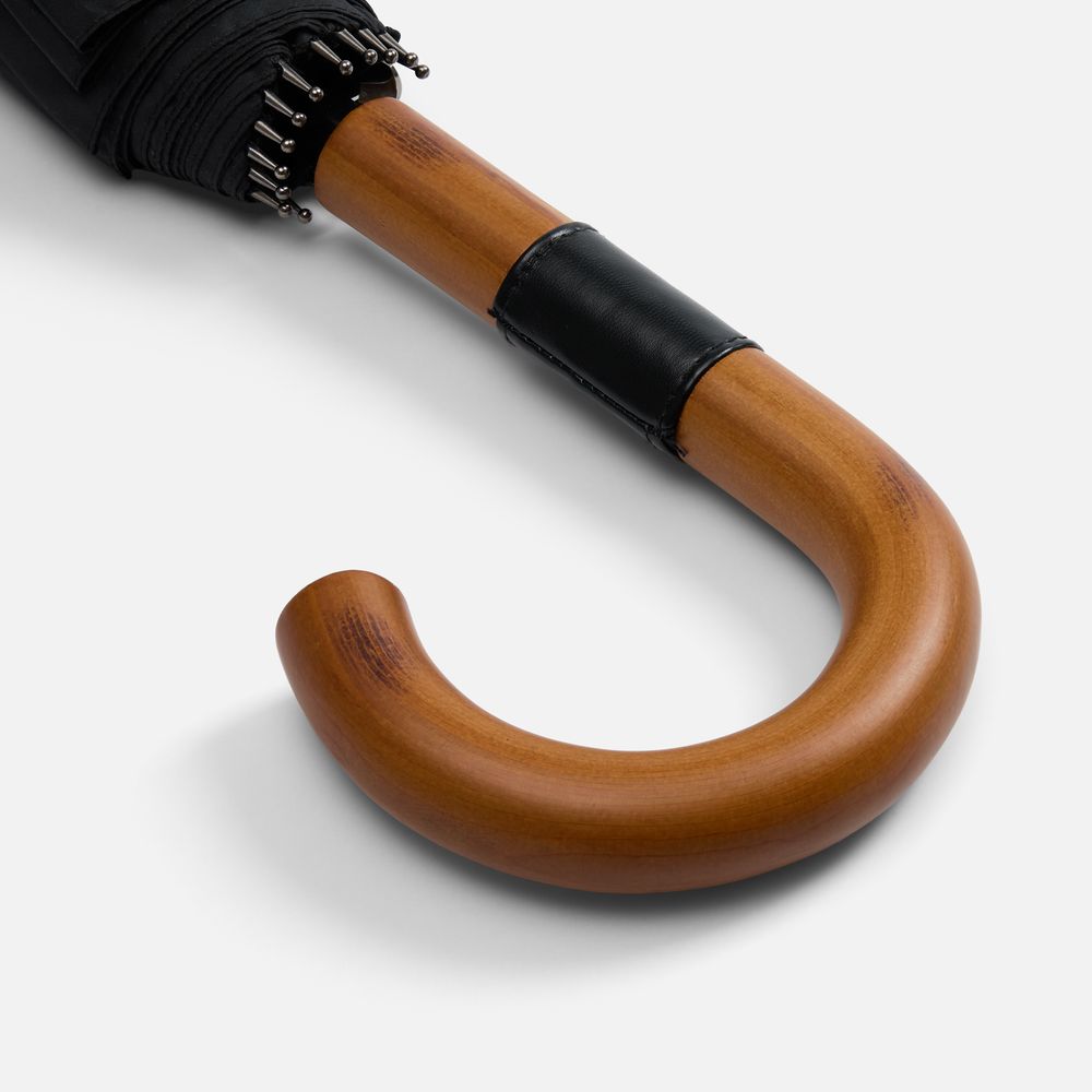 Зонт-трость Cloudfall, черный / Миниатюра WWW (1000)