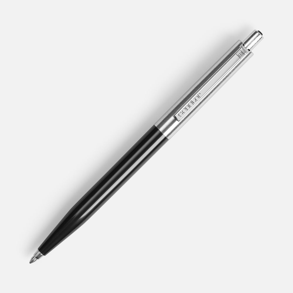 Ручка шариковая Senator Point Metal, ver.2, черная / Миниатюра WWW (1000)