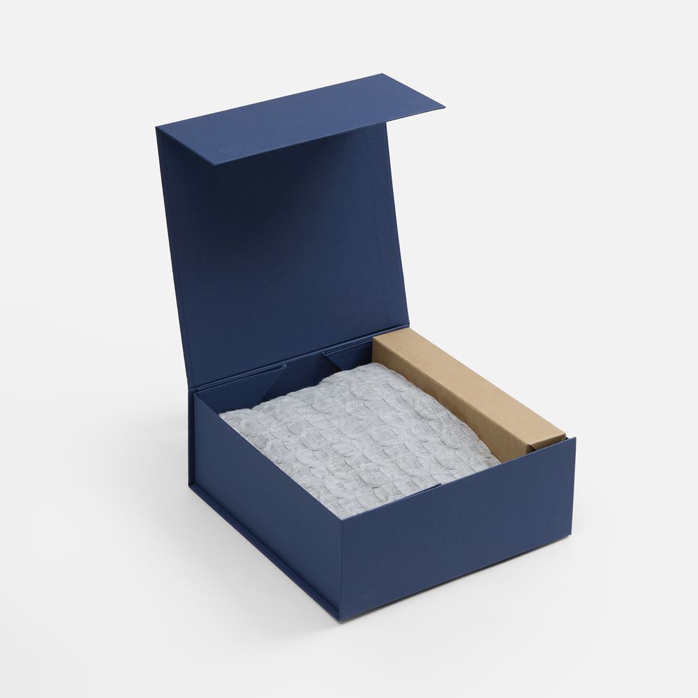 Коробка складная Quadra Fold, темно-синяя / Миниатюра WWW (1000)