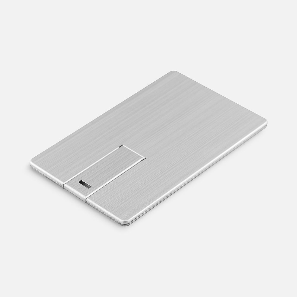 Флешка Platinum Card, 32 Гб, серебристая / Миниатюра WWW (1000)