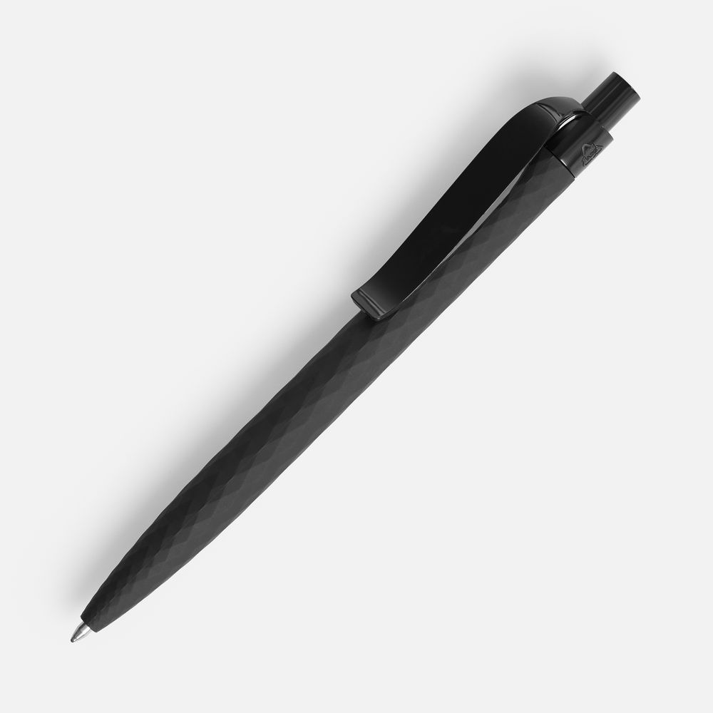 Ручка шариковая Prodir QS01 PRP-P Soft Touch, черная / Миниатюра WWW (1000)