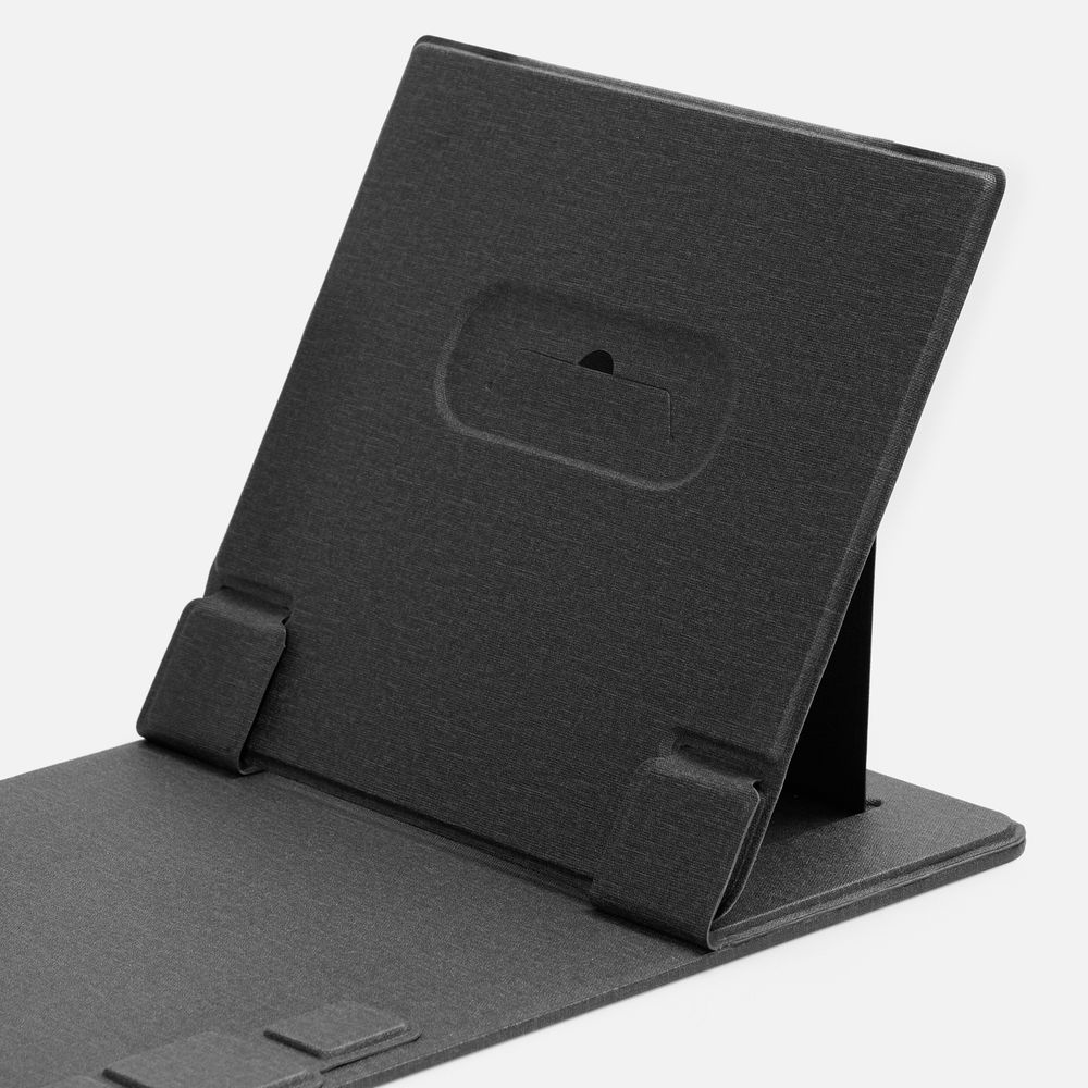 Складной стол для ноутбука с беспроводной зарядкой Kickstand Table, серый / Миниатюра WWW (1000)