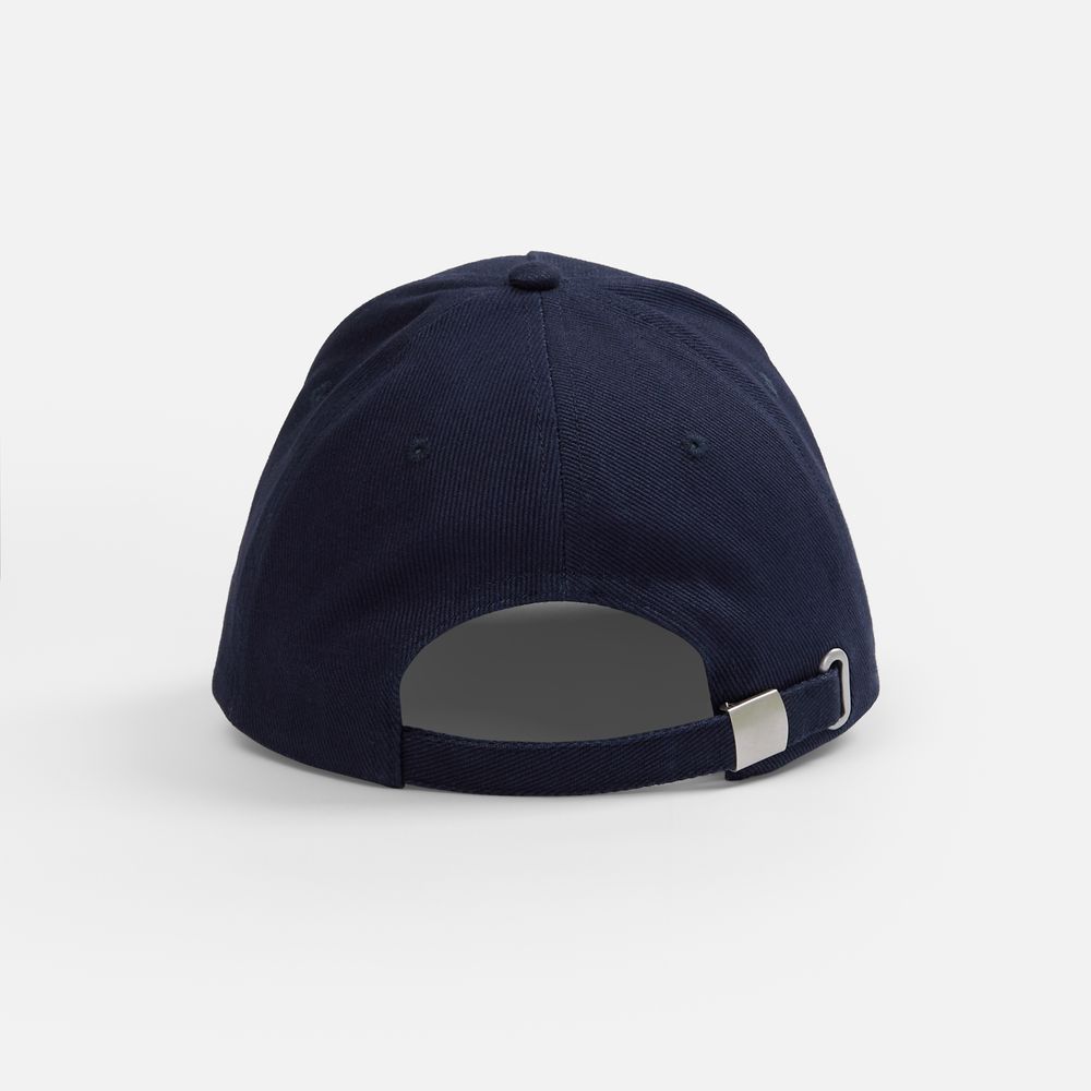 Бейсболка Classic 2.0, темно-синяя с белым кантом / Миниатюра WWW (1000)
