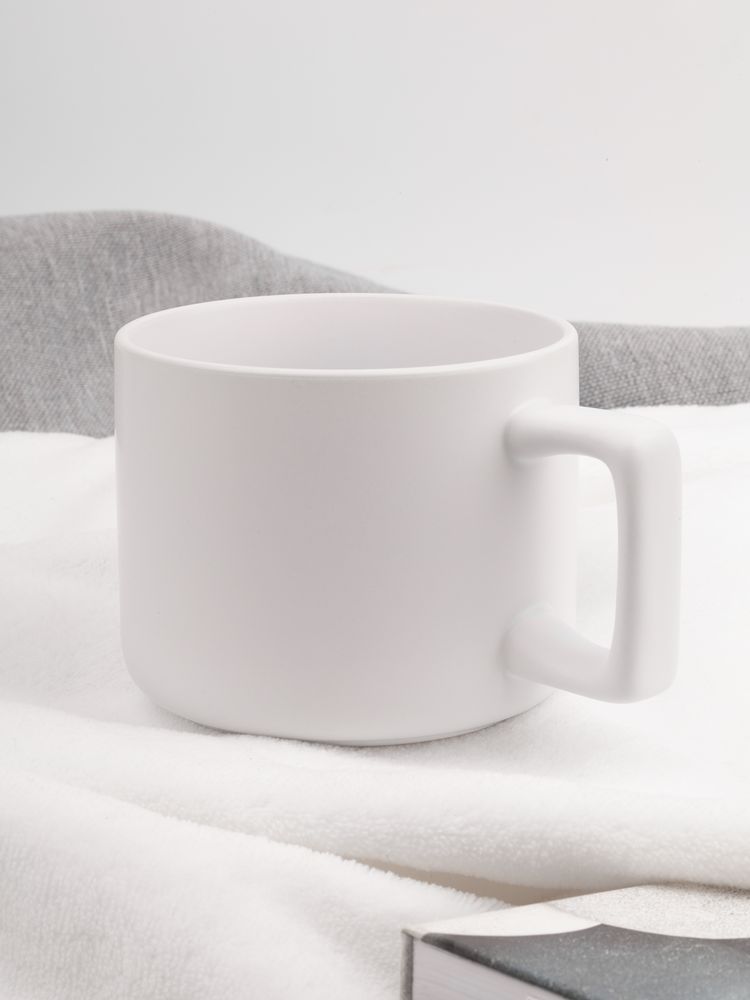 Чашка Jumbo в коробке матовая, белая / Миниатюра имиджевого (1000)