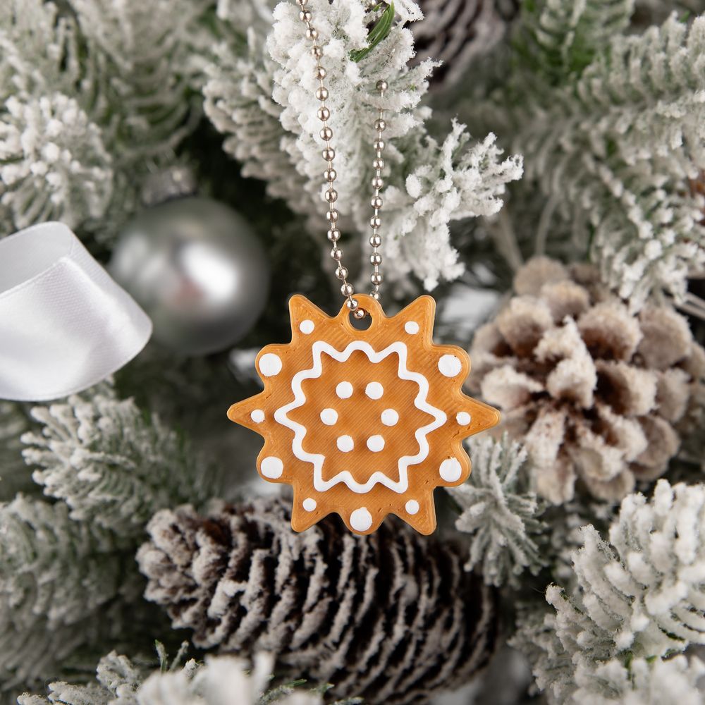 Мини-подвеска «Пряник», снежинка / Миниатюра WWW (1000)